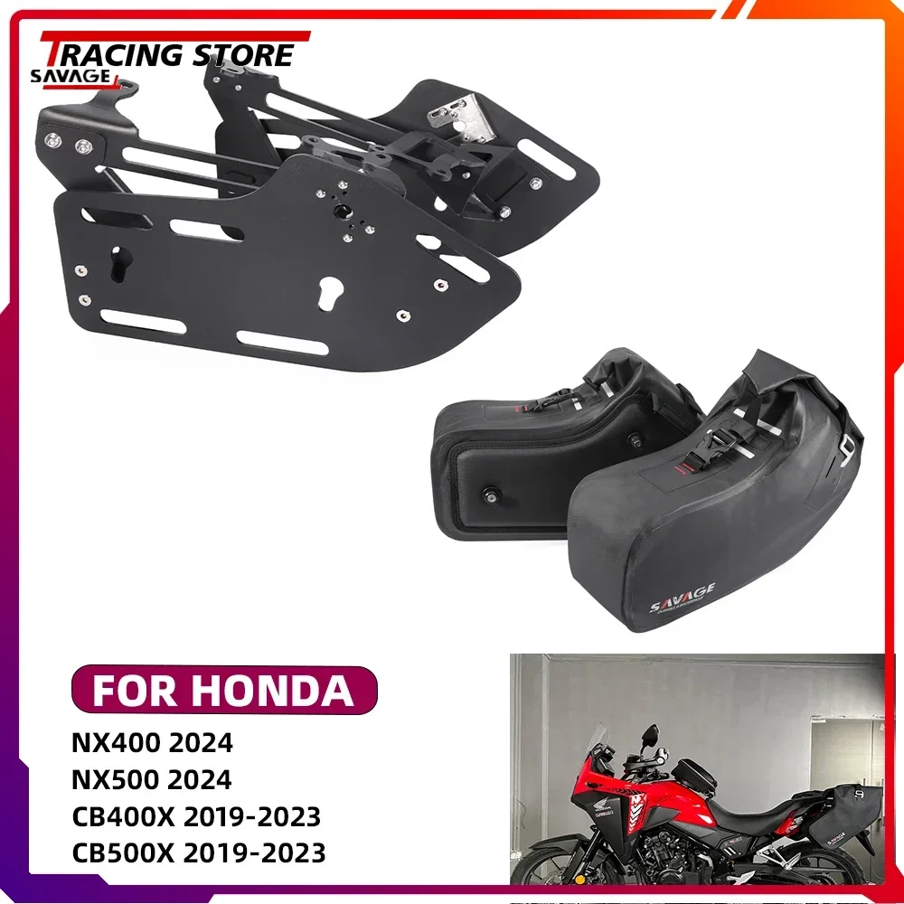 

Motorycle Luggage Rack Side Bags For Honda NX400 NX500 CB400X CB500X Sidebox Mounting Bracket Saddlebag CB 400X 500X NX 400 500