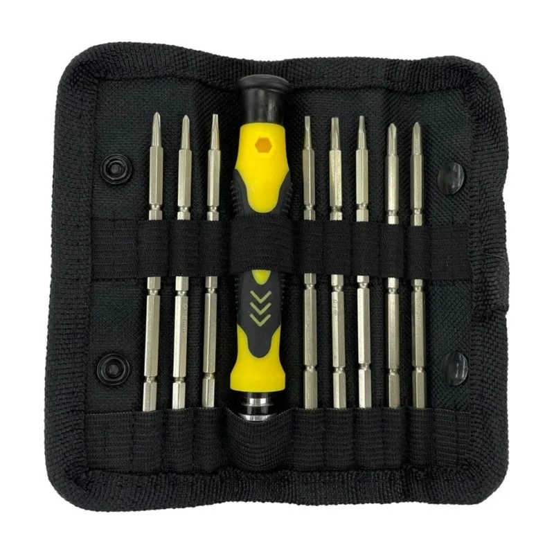 【CUSTOMER FAVORITE】JAKEMY CRV Steel For 1Set Industrial Tool Set JM-8124, 9-In-1 Extendable Screwdriver Kit For Telecom Repair A