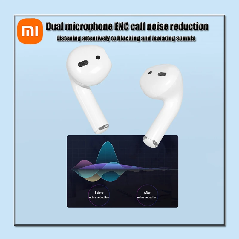 XIAOMI AP05 gerçek kablosuz kulaklık Buds5 HIFI Stereo ses Bluetooth5.3 kulaklık Android iOS için Mic ile MIJIA spor kulaklıklar