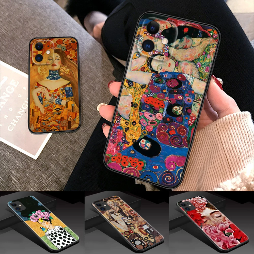 79N gustav klimt kiss mosaic Soft Silicone Case for Samsung S9 Plus S10 S10E S20 Fe Lite S21 S22 S23 S30 Ultra