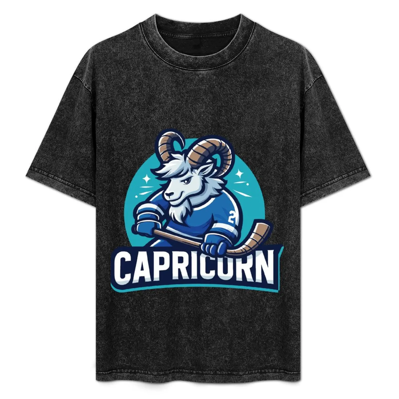 

Zodiac Capricorn Hockey T-Shirt anime stuff anime t shirts animal prinfor boys oversized t shirt men