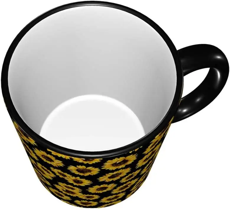 Sunflowers Ceramic Coffee Mug Unique Best Gifts Microwave and Dishwasher Safe Funny Tea Cup 12oz