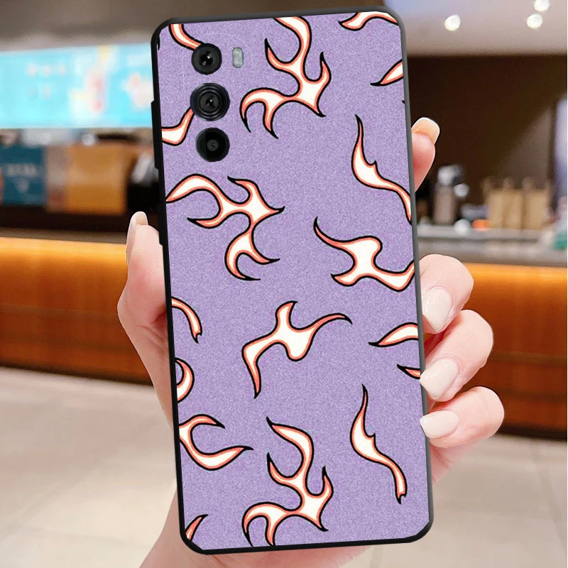 

Phone Case For Motorola Edge 50 40 Pro 60 50 40 30 Ultra Neo Fusion Moto G85 G72 G53 G54 G84 G13 G32 Fire Flame