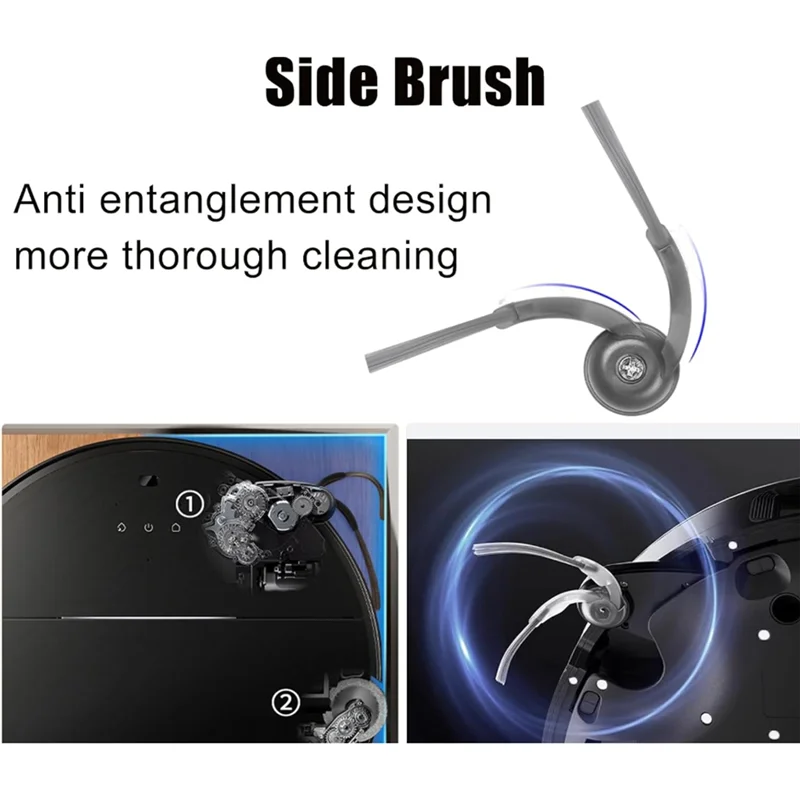 Side Brush For Roborock Q10 VF / VF+/ S5 / S5+/ Q10 PF / PF+ /X5 / X5+/ Q7 TF / TF+ / M5 / M5+/Q7 L5 / L5+ Vacuum Parts 10PCS-A5