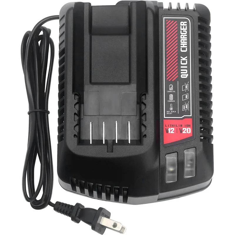 CMCB104 Battery Charger for Craftsman V12/V20 Lithium Battery CMCB204 CMCB202 CMCB201 CMCB209 CMCB205 CMCB102 ,US Plug