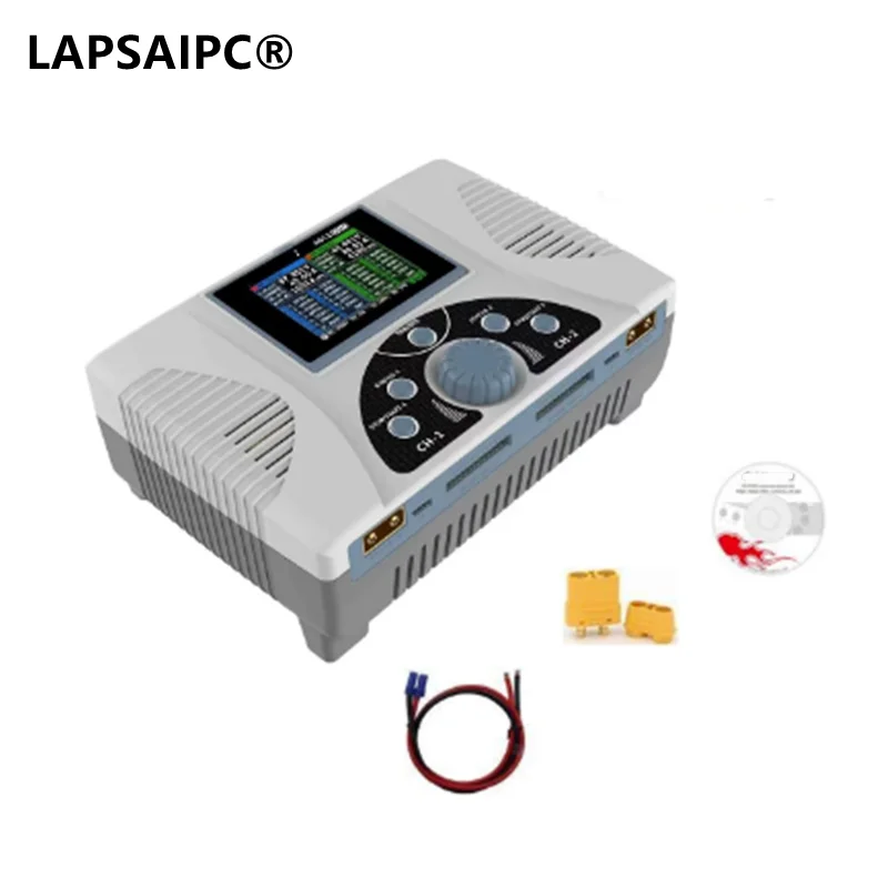 Lapsaipc for icharger 451 DUO 2800W 80A Smart Balance Charger Discharger for LiPo, Lilo, LiFe, LiVH, LTO, NiZn, NiMH, NiCd, Pb