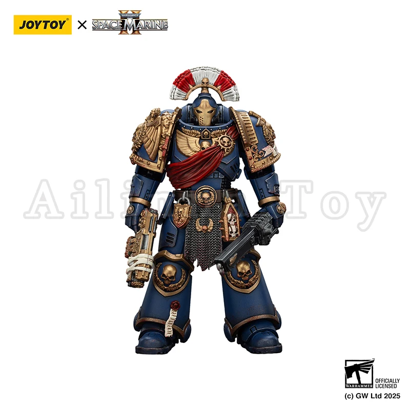 JOYTOY 1/18 액션 피규어 40K Ultramarines Relic Secundus Armor With Artificer Bolt Rifle Chainsword 및 Bolt Pistol