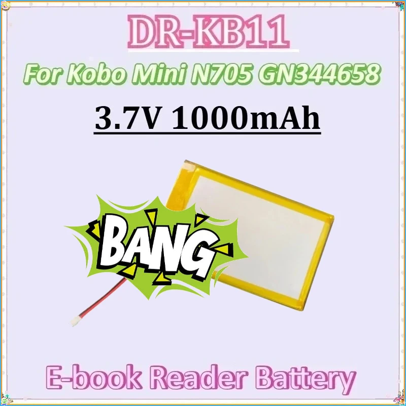 

3.7V 1000mAh DR-KB11 GN344658 for Kobo Mini N705 Digital Batteries New E-book Reader Battery