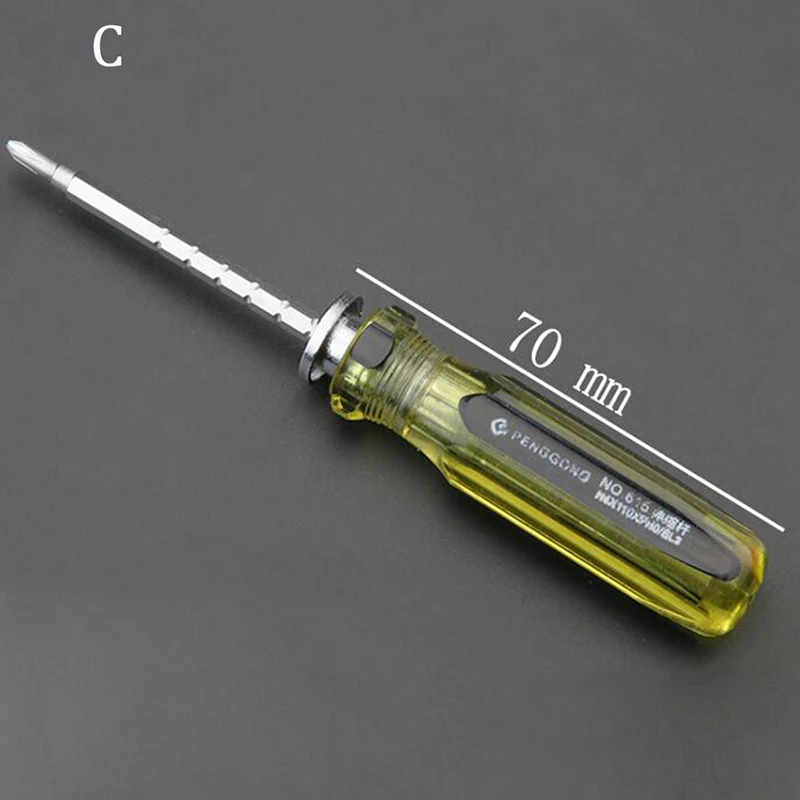 Phillips Screwdriver Double-Use Screwdriver Removable Hand Tool Chrome Vanadium Steel Repair Tool Handle Flathead Screw Driver