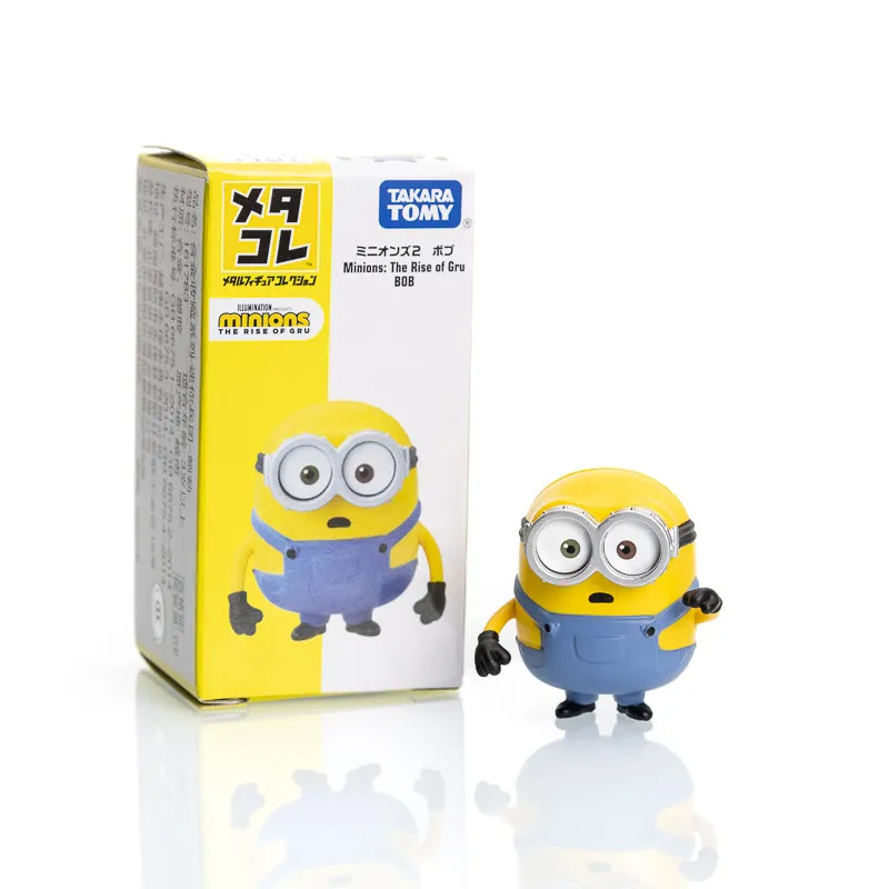 Minions Mini King Bob, Mel, Otto, Kevin, Stuart Action Figure, Graziosi Ornamenti da Scrivania, Modelli Anime da Collezione, Giocattoli Regalo per Bambini