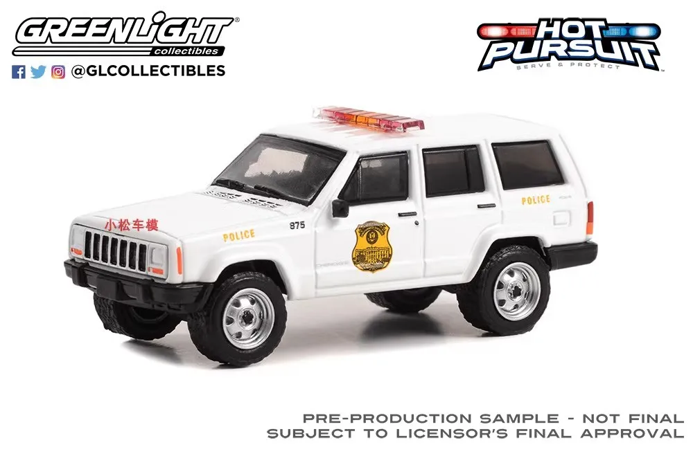 1:64 2000 Jeep Cherokee Politie Speciale Service Bureau Diecast Metalen Legering Model Auto Speelgoed Voor Geschenkcollectie