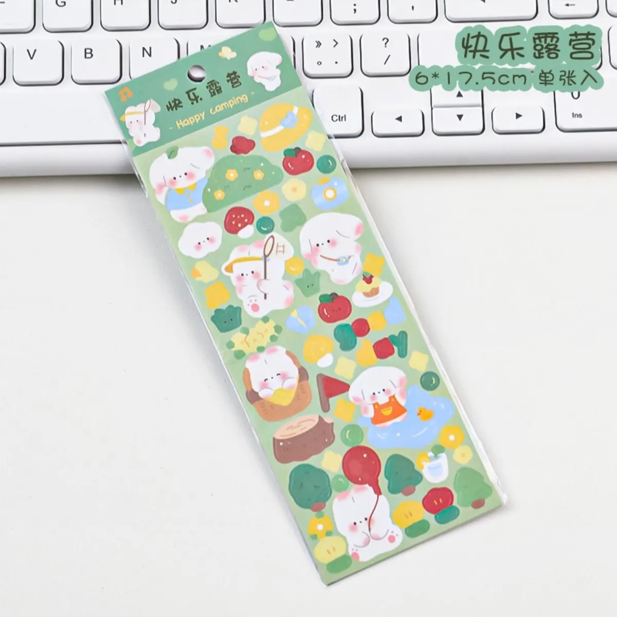Cartoon Goo Card Stickers Korean Cute Journal Material Student Laser Tray DIY Decoration
