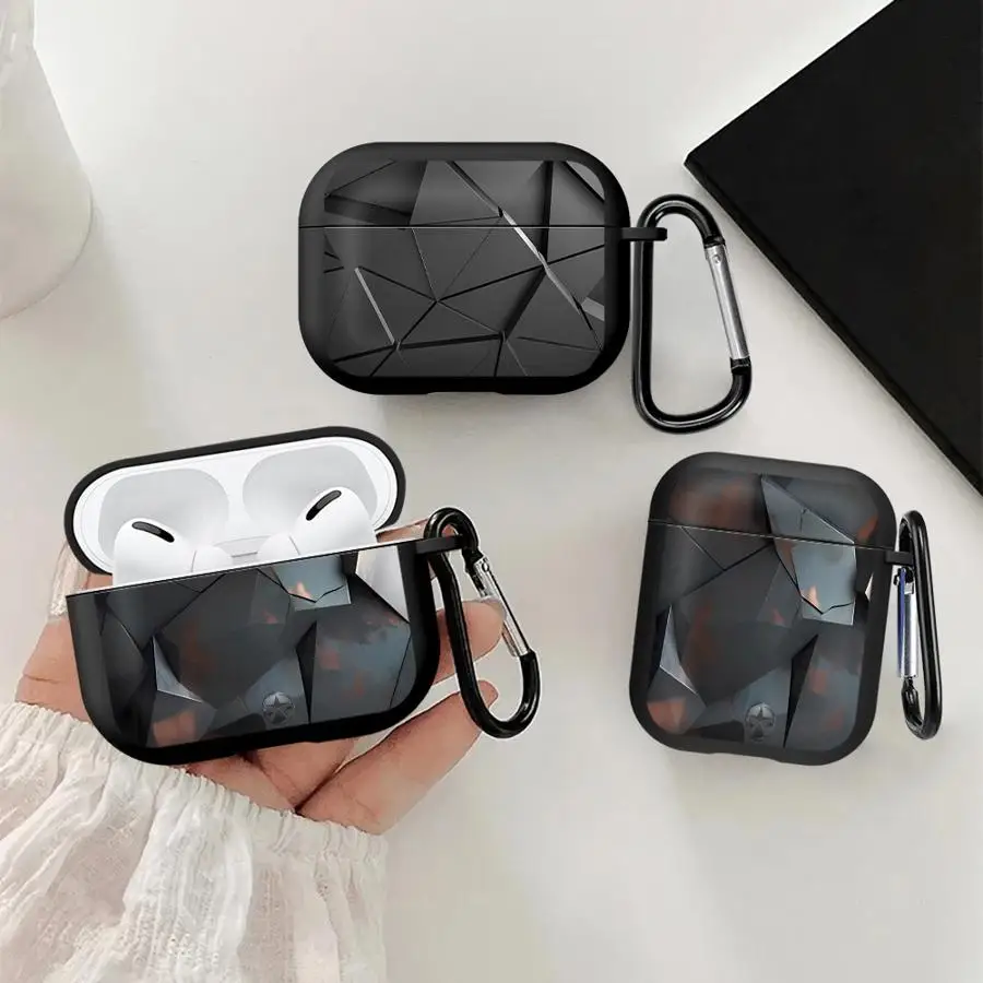 Geometric Abstract Case For Airpods Pro2 4 Pro 2 Pro3 1 3 Earphone Cases Cover