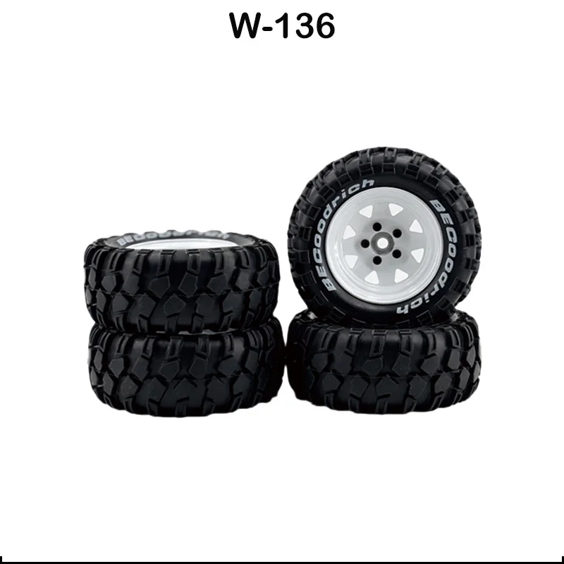 1/16 MJX 1/16 16207 16208  16209 H16  1/14 14209 14210 4pcs 93mm Rubber Wheel Tire Tyre RC Car Upgrade Parts