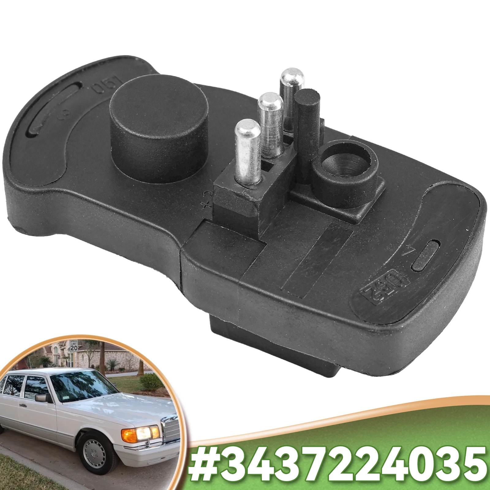 Luftmengenmesser-Potentiometersensor, kalibriert für Mercedes Benz W201 W124 W126 R107 1981–1993, 3437224035, 3437010039, 3437224015