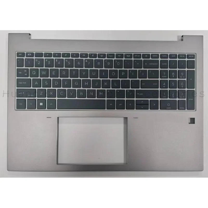 SS+Silvery Gray US Layout Backlight Keyboard C Cover For HP ZBook Firefly 16 G9 G11 Laptop Replacement Assembly