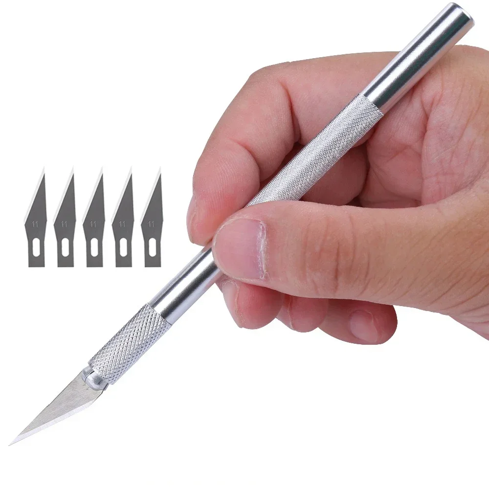 China Factory High quality 40pcs blade aluminum craft knife pen paper hobby art carving Hobby knives Cutter