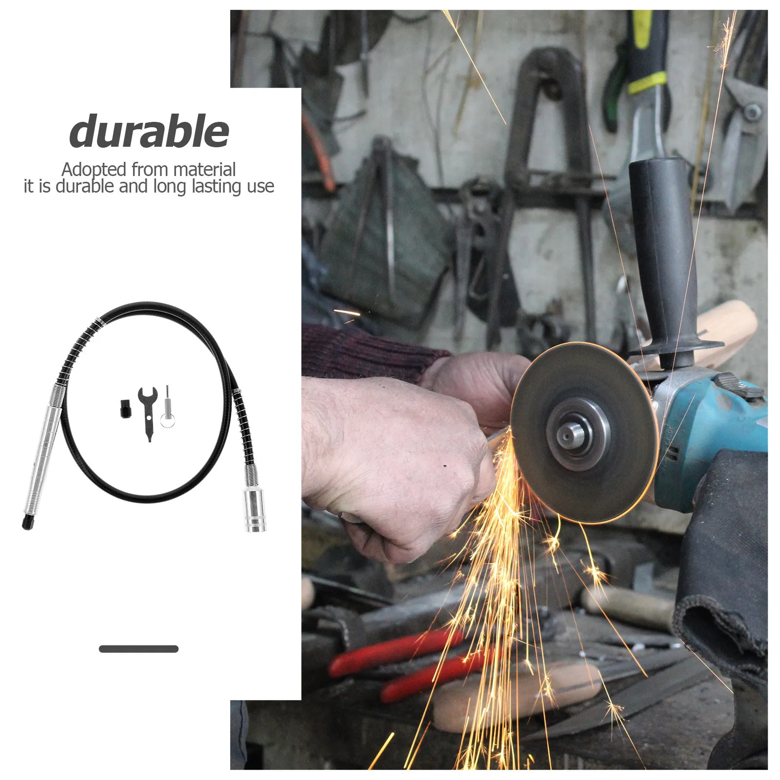 Electric Grinder Flexible Shaft For Drill Polishing Machine Black Rotary Tool Accessory Extension Rod