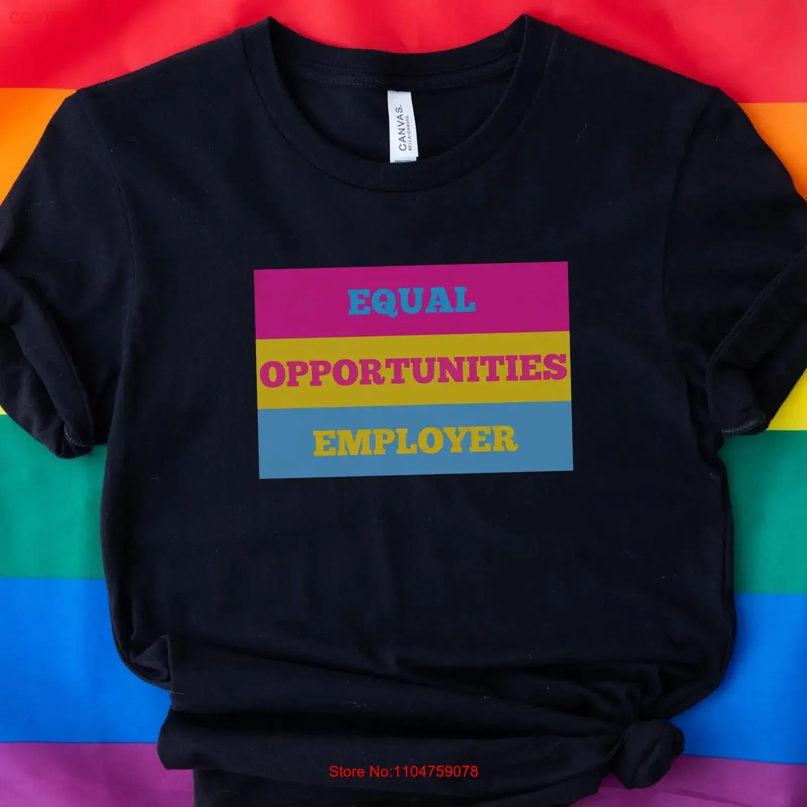 Pansexual Pride T Shirt Equal Opportunities Employer Month Queer Pan vintage Washed Soft Stretched Versatile Breathable Casual