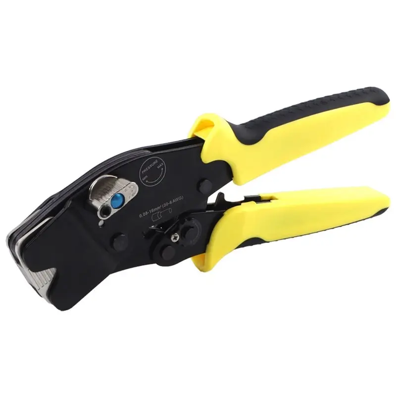 ABGE-Square Ratchet Manual Crimping Tool, 30-6AWG(0.08-16Mm2) Terminal Wire Crimping Pliers