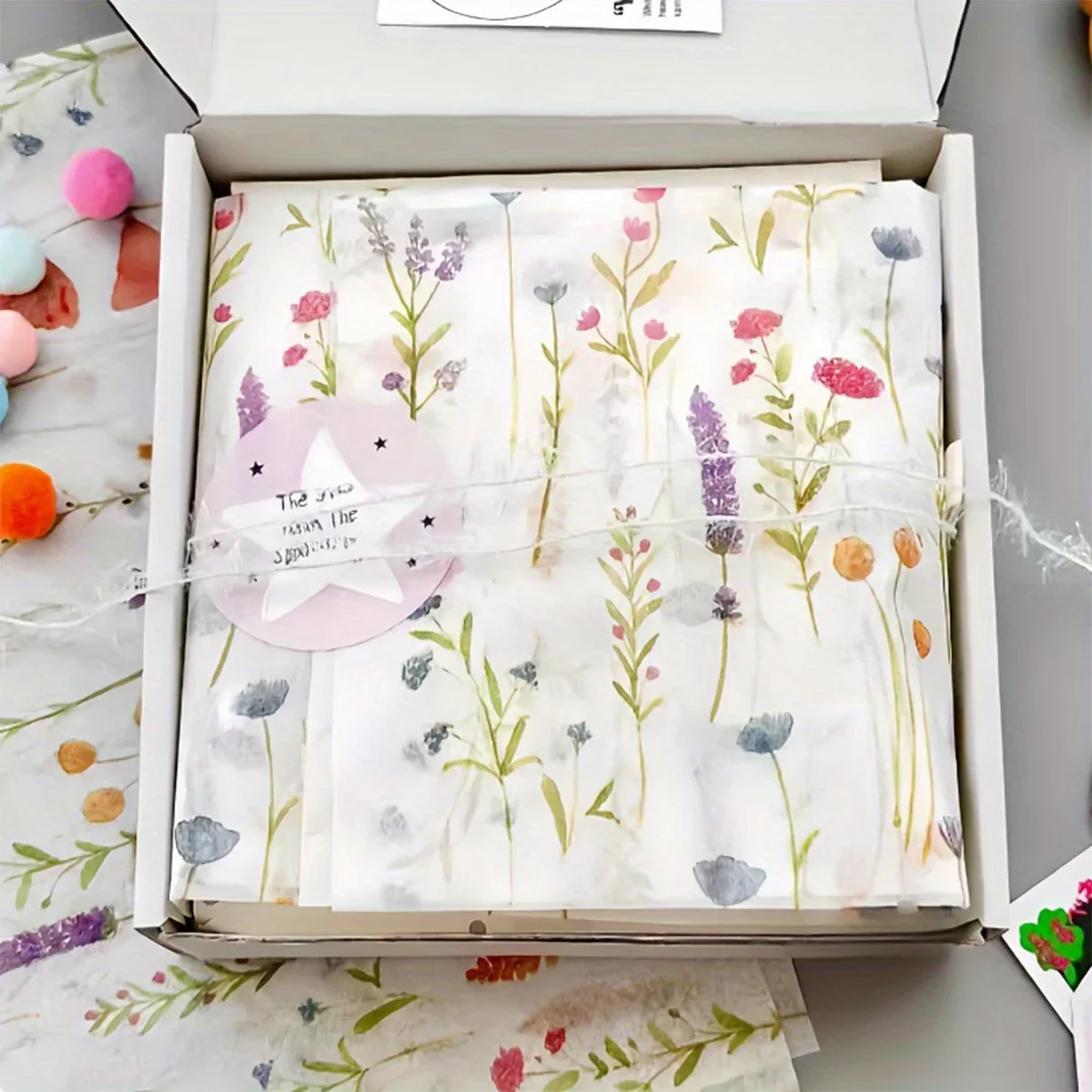 10/20 ورقة مناديل تغليف اللافندر الزهري بألوان متنوعة، لعيد الميلاد والحفلات وديكور الزفاف، حشوة حقيبة الهدايا