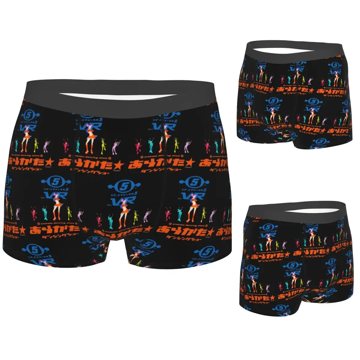 

Boxer Underpants Shorts Space Channel 5 Ulalas Swingin Report Show Panties Men Ventilate Underwear for Homme Man Boyfriend Gift