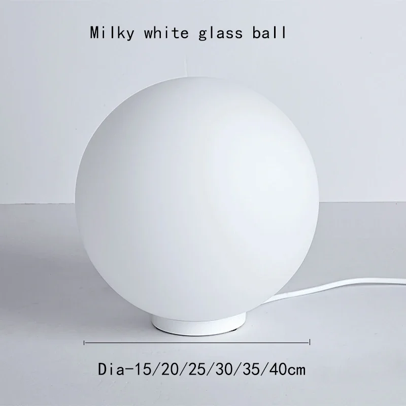 Imagem -03 - Luminária de Mesa Criativa com Globo de Vidro Luzes Foscas para Quarto ao Lado da Cama para Decoração de Casa Sala de Estar Arte e Decoração