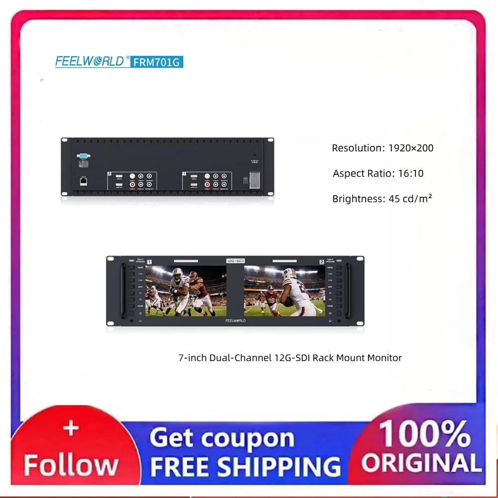 

FRM701G Монитор для установки в стойку, векторный осциллограф, удаленное управление по LAN, Tally-сигнал для OB-фургонов и прямых трансляций