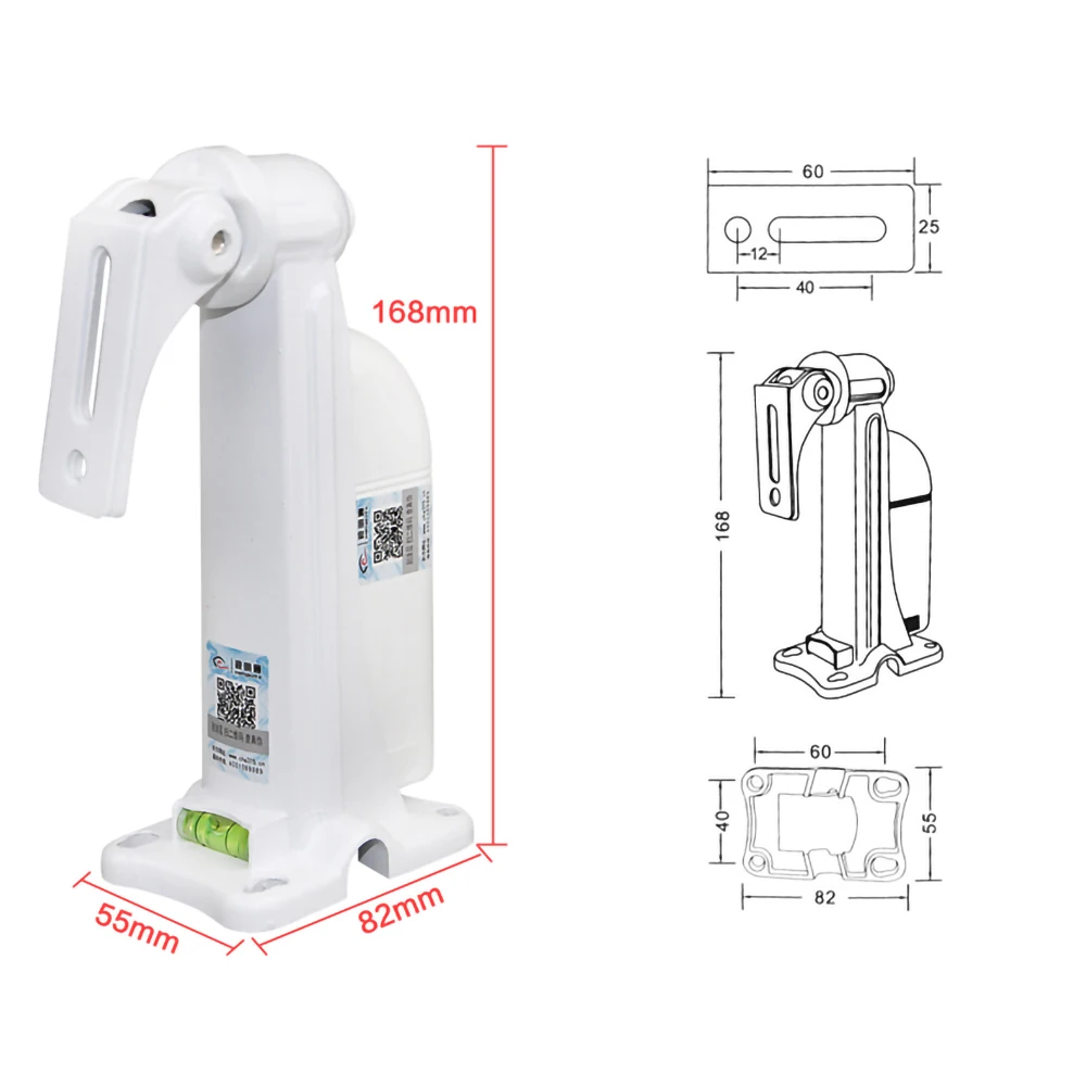 Gun Camera Monitoring Bracket With Hub Storage Box Plastic / Alufer Material