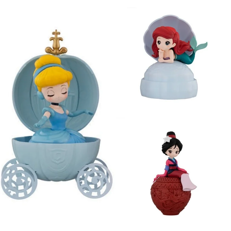 

Bandai Original 3Pcs Gashapon Capchara Heroine Doll ~ Ariel Toys For Kids Gift Collectible Model Ornaments