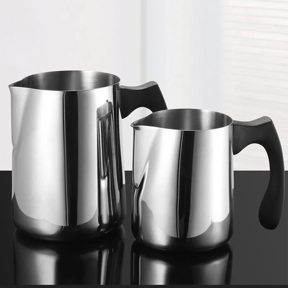 

600/900ML Stainless Steel Milk Frothing Pitcher Temperature Display Milk Frother Pitcher Jug Cup For Latte Art Barista- Kitchen