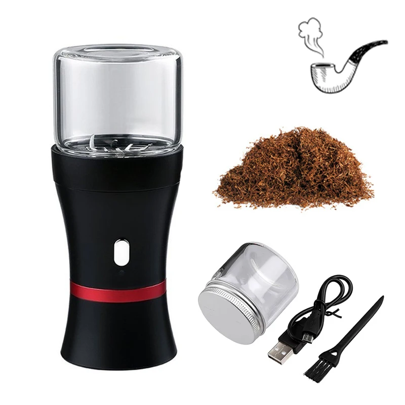 Portable Electric Tobacco Grinder With 1100mah Battery For Usb Charging, Metal Tobacco Grinder, Herbal Powder Machine