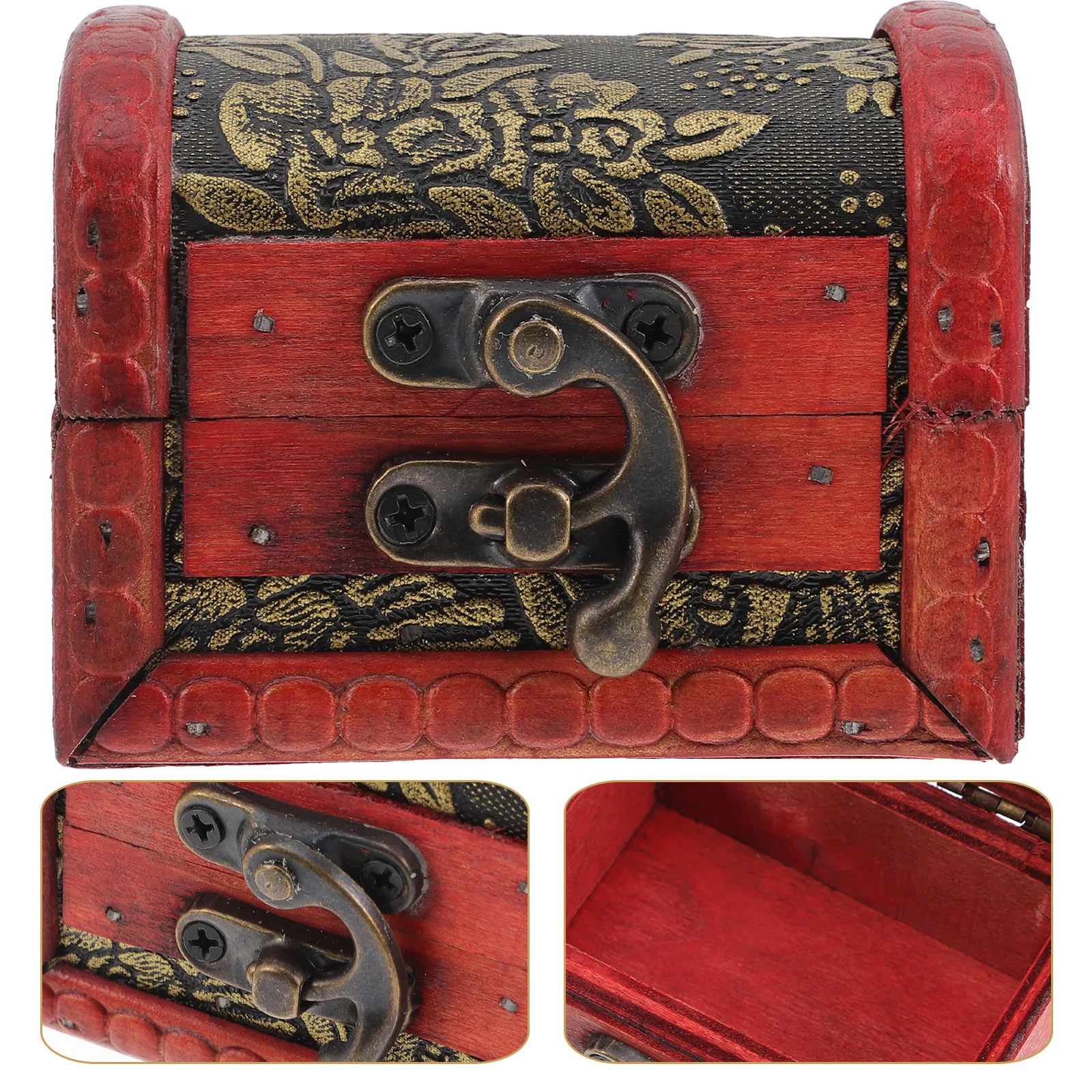 

Retro Wood Candy Box Small Wood Storage Christmas Treats Box Vintage Coin Holder Party Favor Party Favor Vintage Candy Case