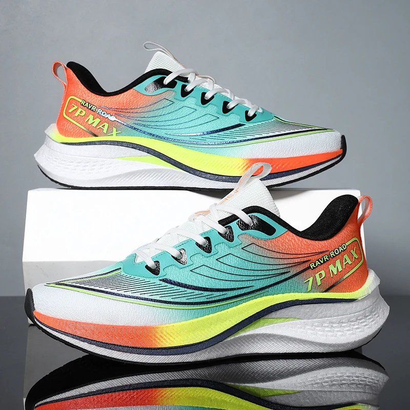 Unisex air cushion carbon sneakers lovers outdoor running shoes breathable casual walking shoes men's tennis shoes Size 36-45