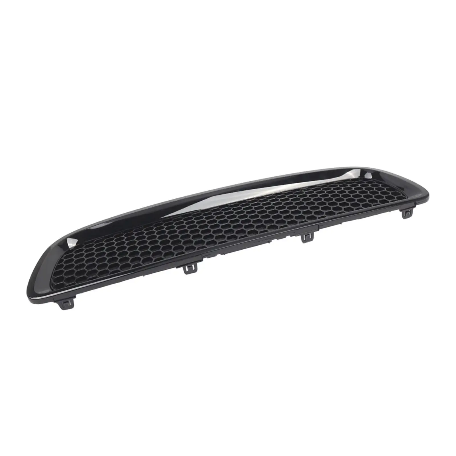 Glossy Black Mesh Grill Car Front Grille Upgrade Honeycomb Style Easy to Install for Volvo S40 V50 2008-2012 Accessories view 2
