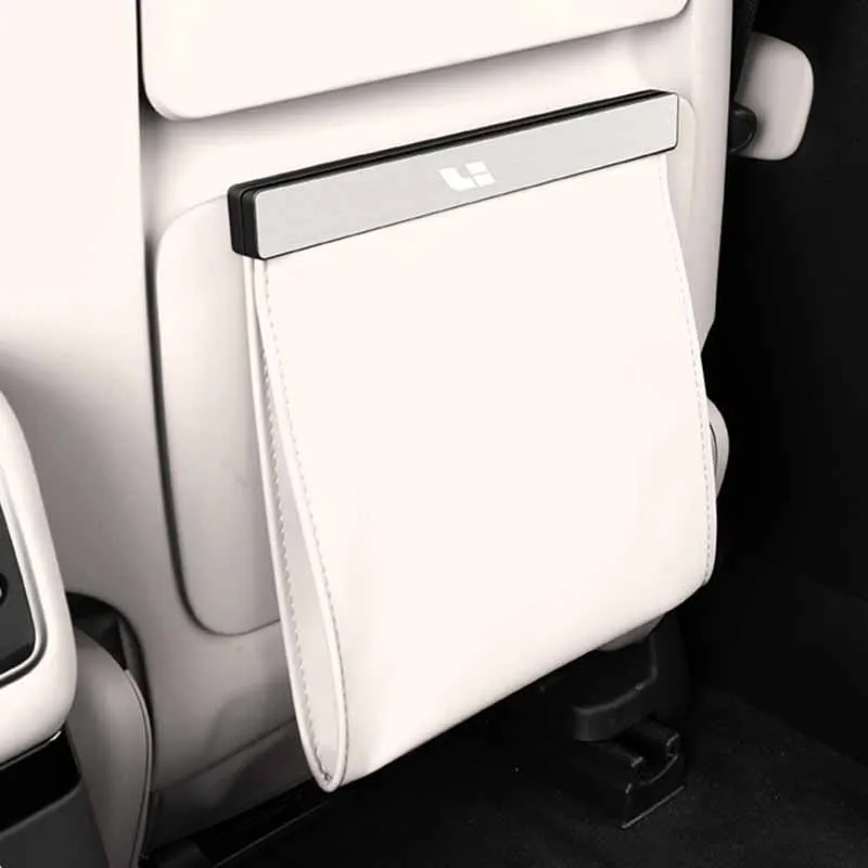 For Li Lixiang L7 L8 L9 2022 2023 Car Rear Garbage Bag Interior Car Seat Back Hanging Chair Back Storage Bag Accessories
