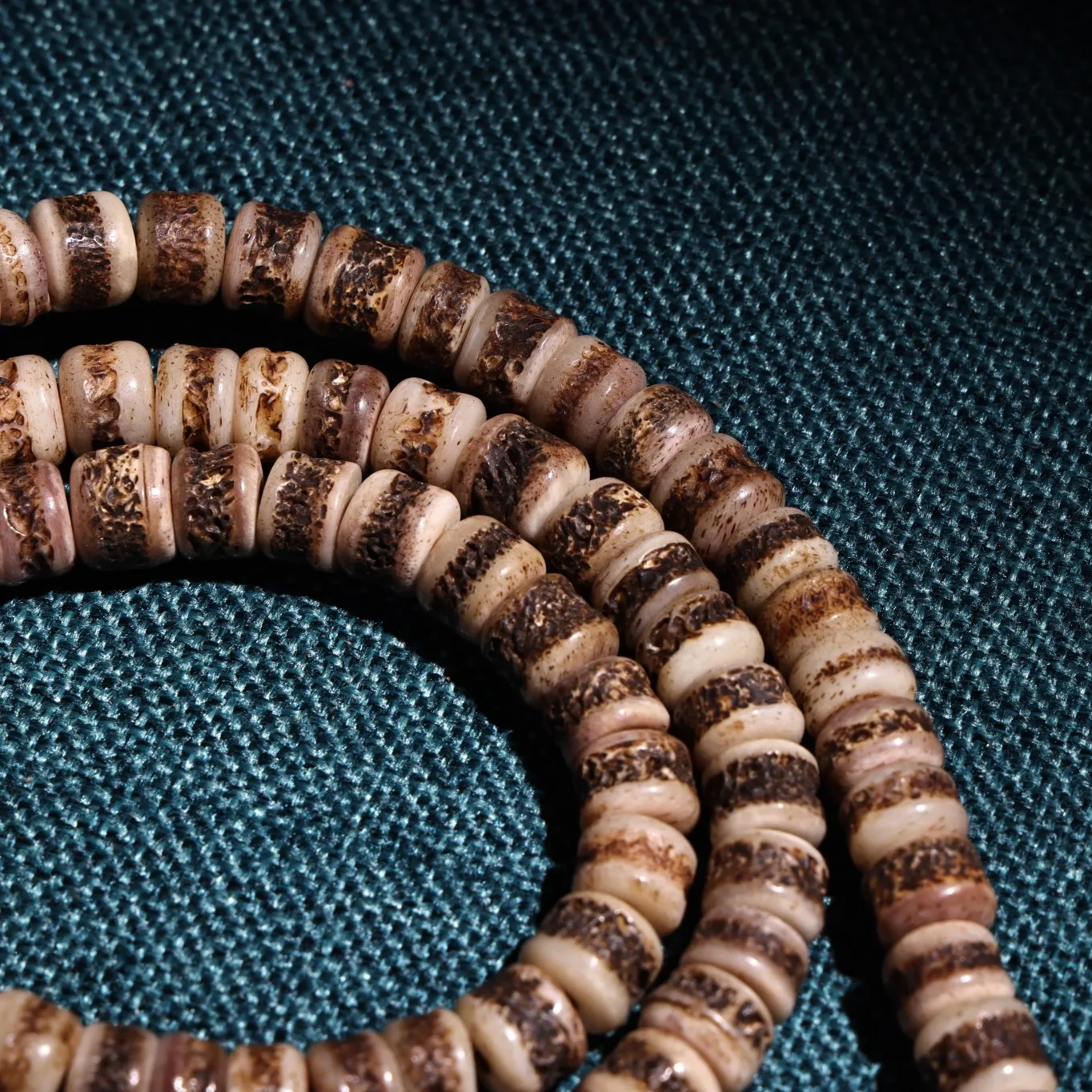 

17"Tibetan Temple Collection Old Natural Gabbra 108 Buddha Beads Kabbala Necklace Pendant Amulet Dharma Town house Exorcism