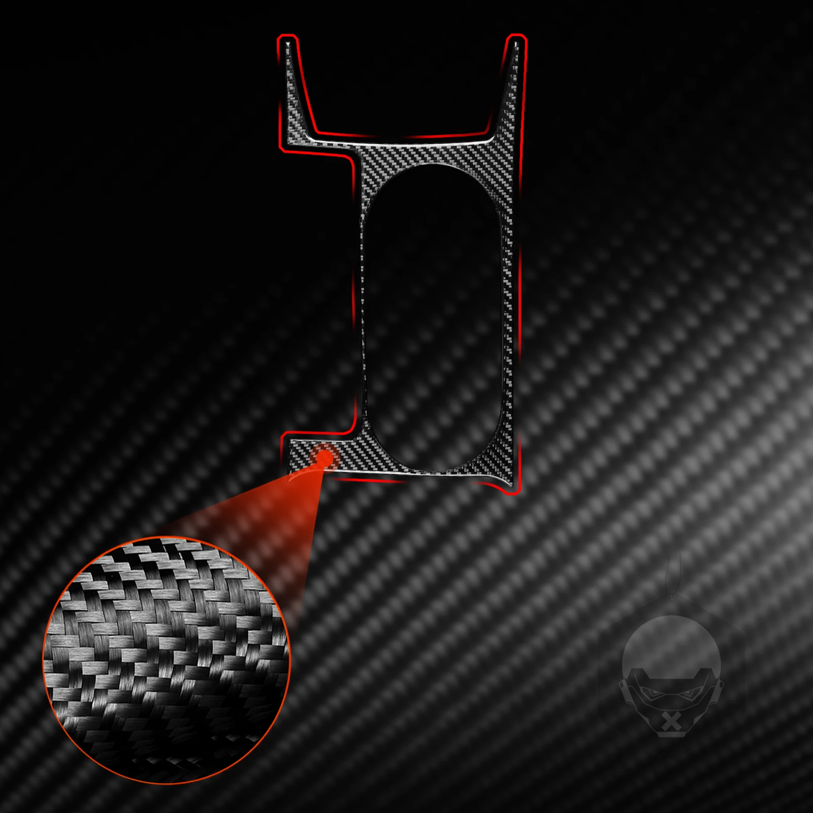 For Subaru Forseter 2013-2018 Carbon Fiber Console Water Cup Holder Panel decorative cover Car Interior Accessories Sticker