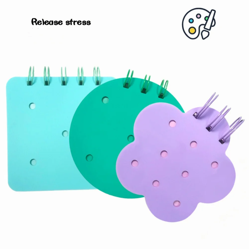 Round Stationery Coil Notebook Memo Book For Note-Taking Writing Drawing