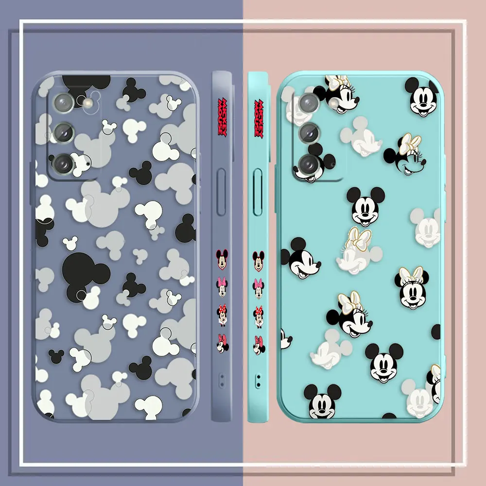 Stick Figure Mickey Minnie Mouse Phone Case For Samsung A90 A80 A70 A50 A30 A20S A10 Note 20 10 Pro Plus Lite Ultra 4G 5G Case