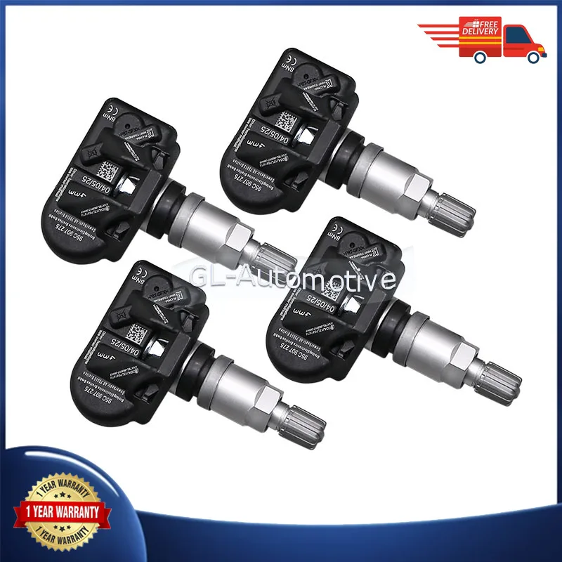

Датчик давления в шинах, датчик TPMS для Volkswagen Tiguan 2023-09-2028-12, 1/4 шт., 433 МГц 95C907275