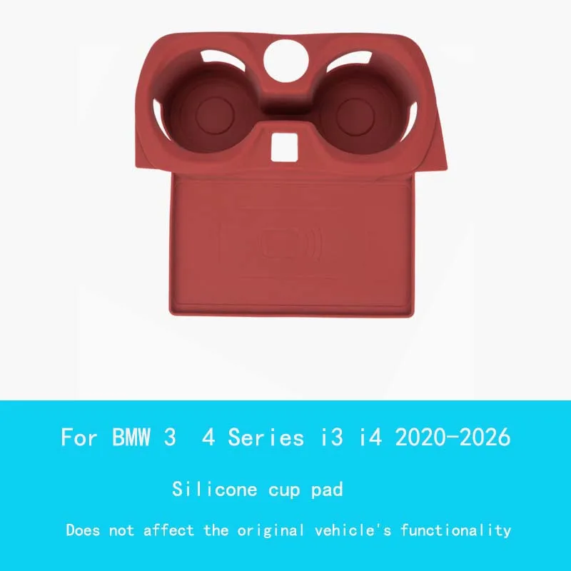 LHD Auto-accessoires interieur voor BMW 3 4 5 Serie 6GT i3 i4 middenconsole bekerhouder antislip siliconen pad, stofdicht