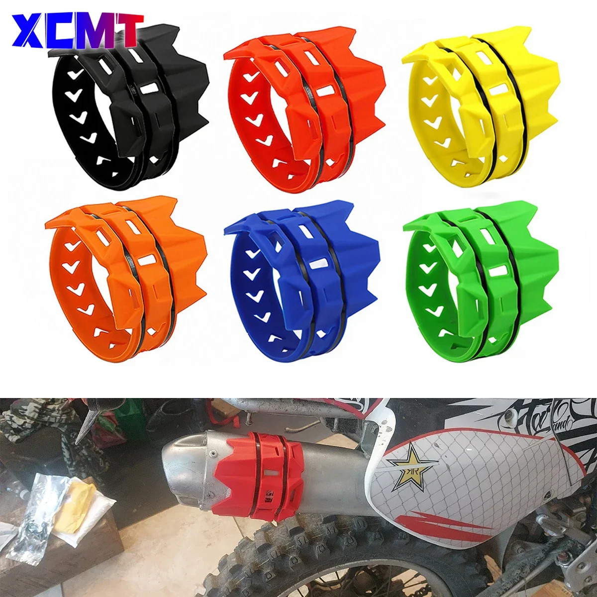 Exhaust Tail Pipe Protector Cover Guard For KTM EXC EXCF XC XCF XCW SX SXF TPI SIX DAYS 125 200 250 300 350 450 500 Universal