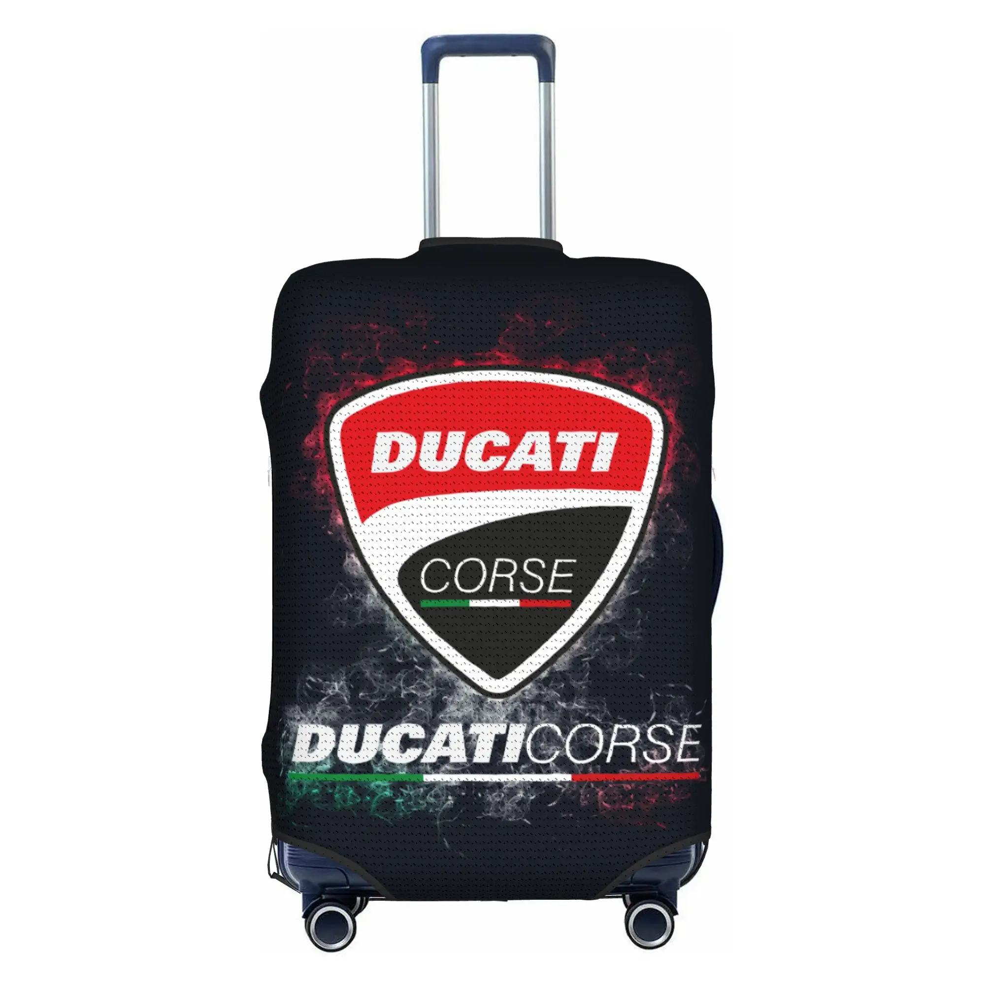 Custom Ducatis Motorcycle Luggage Cover Protector Cute Racing Sprot Travel Suitcase Covers for 18-32 Inch
