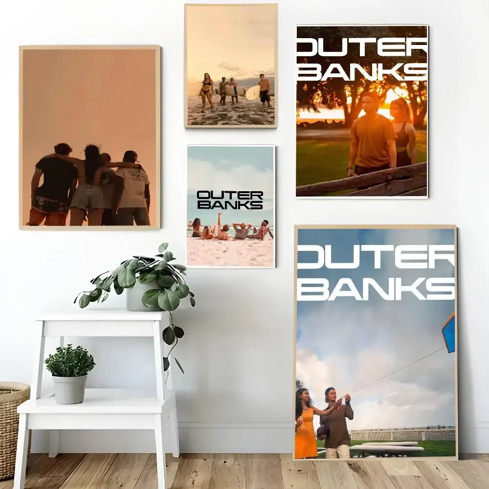 O-Outer B-Banks فيلم تلفزيوني ملصقات لاصقة ريترو كرافت ورقة ملصق DIY بها بنفسك غرفة بار مقهى الجمالية الفن طلاء جدران