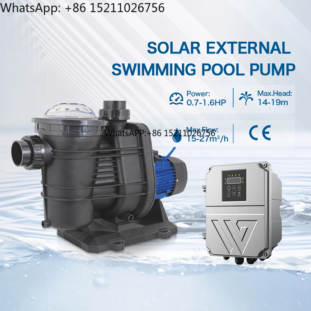 LOCAL STOCK China Manufacturer 0.7-1.6- High Pressure Solar External Fountain Swimming Pool Solar Energy Water Pump
