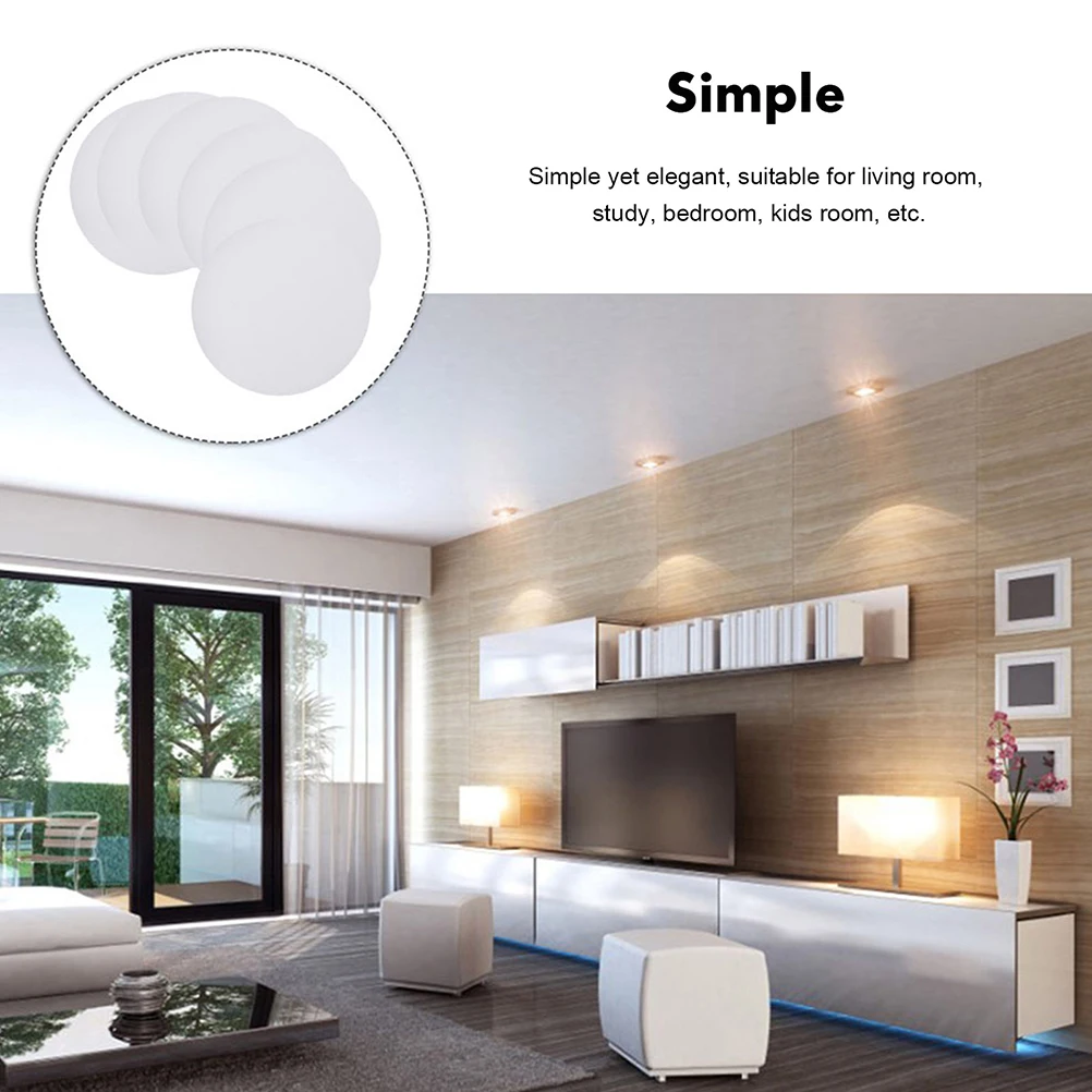 

6pcs Lamp Cover Diffuser Shade Light Shades Ceiling Lamp Dust Proof Downlight Replacement Accessories Study Bedroom
