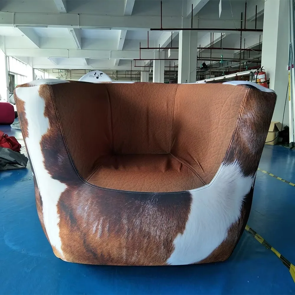 Inflatable Sofa Chair Set Custom Logo Air Sealed Outdoor Furniture Table for Event Festival Camping Garden Beach Party