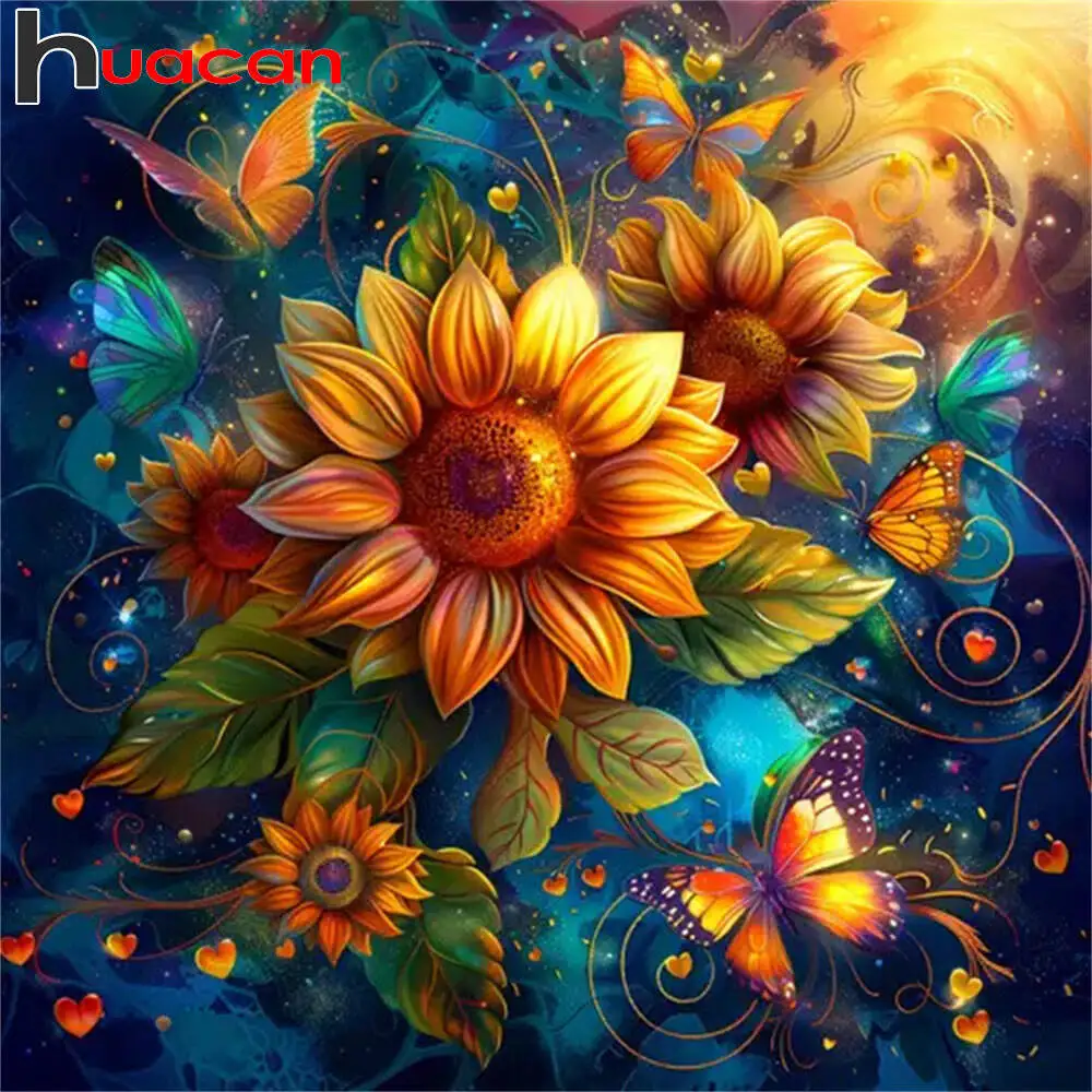 Huacan 2025, neue Kollektion, Diamant-Gemälde, Delphin, Himmel, Diamant-Stickerei, Meer, Sonnenuntergang, Mosaik, Kunst, Dekoration, Gemälde