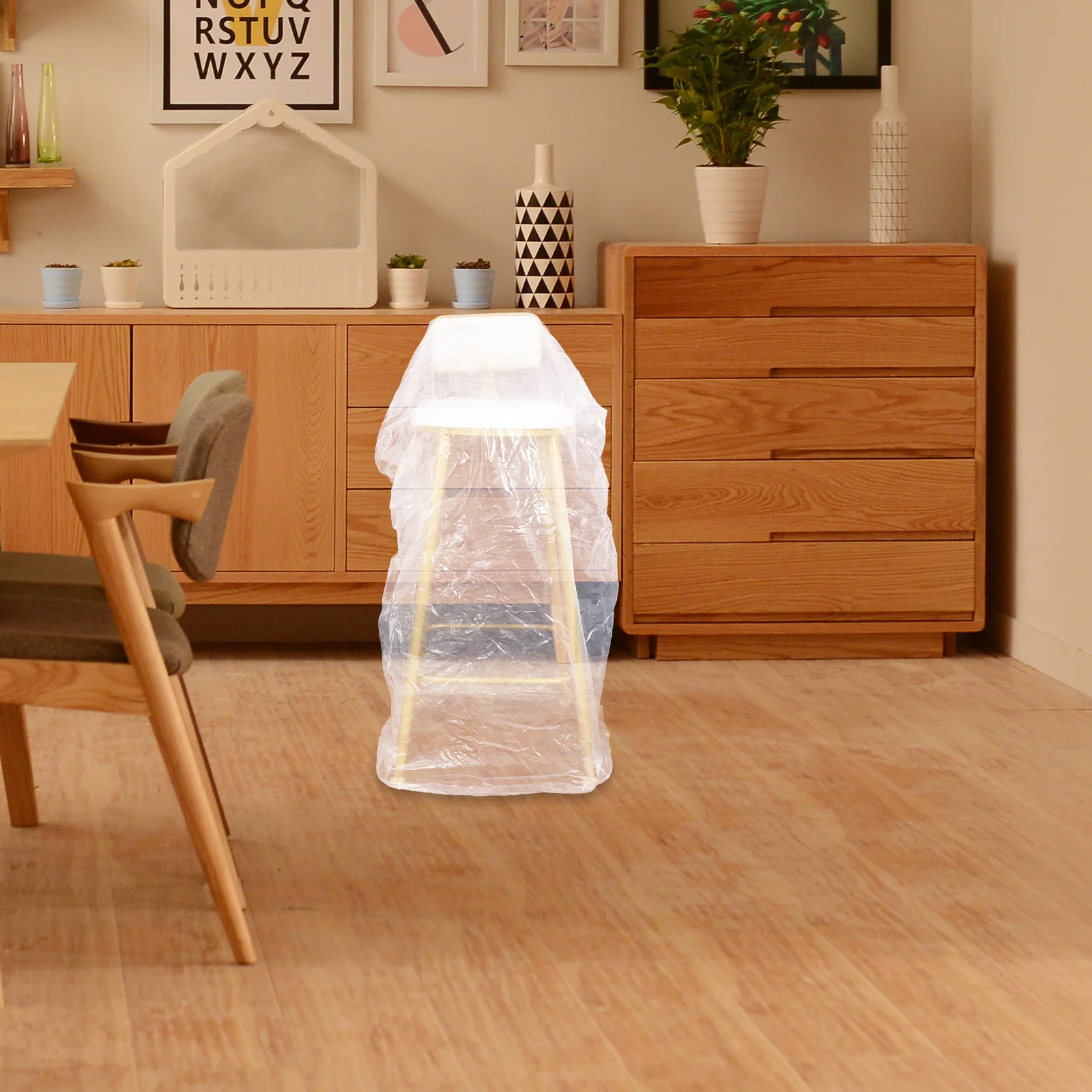 

Clear Pvc Cover Reusable Waterproof Chair Protector Anti-Scratch Durable For Armchairs Recliners Dining Room Chairs Storage